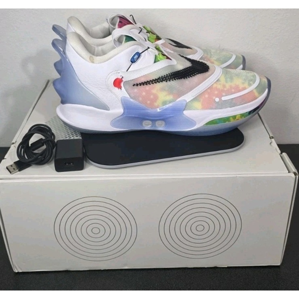 Nike Adapt BB 2.0 Tie Dye Auto Lace Tightening USB/US Charger Men 14 BQ5397-100